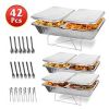 NewHome 42Pcs Disposable Chafing Dish Buffet Set