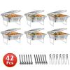 NewHome 42Pcs Disposable Chafing Dish Buffet Set