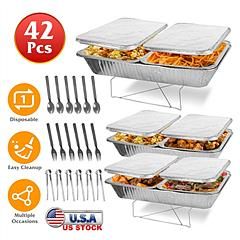 NewHome 42Pcs Disposable Chafing Dish Buffet Set