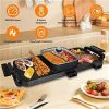 iMountek 2 in 1 Electric Hot Pot with Grill 2800W Smokeless Non-Stick Korean BBQ