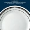 Corelle Brasserie 12-Piece Dinnerware Set â€“ Classic White With Black Rim, Chip-Resistant Plates And Bowls, Service For 4