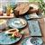 12-Piece Melamine Dinnerware Plates Bowls Set with Blue Floral Pattern