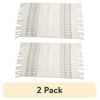 2-Pack Rectangular Kitchen Table Placemats â€“ Grey, Durable & Stylish, 18"x12" (Approx.)