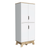 Dahoon Double Kitchen Pantry Double Kitchen Pantry, Double Door Cabinet, Four Shelves