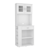 Victoria Pantry Double Door Cabinet, One Drawer, Two Shelves, Three Side Shelves