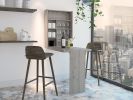 Dalton Foldable Table with Base and Shelves