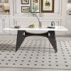 Marble Dining Table for 6-8, 79" Modern Luxury Dining Room Table for Kitchen
