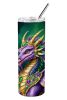Dragon King of Mardi Gras Stainless Steel Skinny Tumbler Vacuum Double Walled Reusable Insulated Tumbler Travel Cup for Coffee Cocktails Gift with Lid
