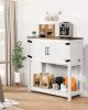 VEVOR Coffee Bar Cabinet, 31.5 Inch Farmhouse Coffee Bar Cabinet with Storage, Coffee Bar Table with Magnetic Doors