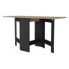 Cole Black and Macadamia Folding Dining Table