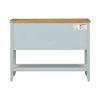 TREXM Cambridge Series Ample Storage Vintage Console Table with Four Small Drawers and Bottom Shelf for Living Rooms