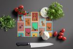 NEW Lots of Airedale Terrier Glass Cutting Board Decorative Tempered Glass Kitchen Cutting and Serving Board Large Size Chopping Board