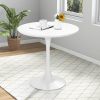 1PC 32 Inch Modern Tulip Round Dining Table with MDF Top