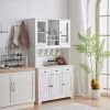 100x40x180cm Simple, With Drawers, With Wine Shelf, Particleboard, Triamine Veneer, Acrylic Door, Sideboard, White