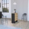 Cole Black and Macadamia Folding Dining Table