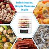 5 Layer Clear Food Dehydrator Electric Digital Food Drying Machine with Adjustable Thermostat Timer for Fruits Vegetables Meats Nuts And More