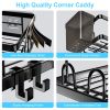 2Pcs Corner Shower Caddy Anti-Rust Soap Holder Hanging Hook No Drilling Adhesive Shower Organizer Corner Shelves Bathroom Kitchen