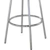 Werner Glossy White and Chrome Round Bar Table
