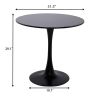 Modern Round Dining Table, âˆ…31.5'' Kitchen Dining Room Furniture, Coffee Table, Leisure Table, Living Room Table, Black, Christmas Gifts