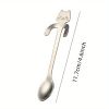 1pc Cute Kawaii Cat Spoon; Flatware; Creative Coffee Drinking Tools; Kitchen Gadget
