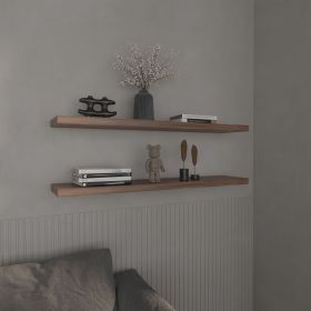Pantego Floating Shelves with 1 Shelf (Color: Dark Walnut)