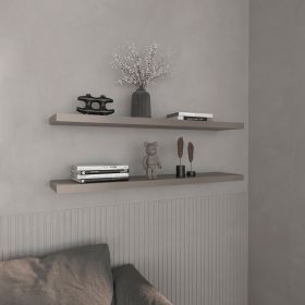 Pantego Floating Shelves with 1 Shelf (Color: Taupe)