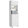 Mucura Microwave Double Door Cabinet, One Drawer, One Shelf For Microwave