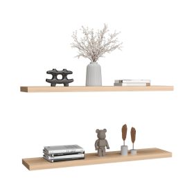 Pantego Floating Shelves with 1 Shelf (Color: Light Pine)