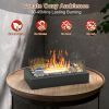 Portable Tabletop Fire Pit with Roasting Sticks - Indoor Outdoor Ethanol Fireplace for Christmas, Party, Wedding, Patio, Backyard, Balcony Decor