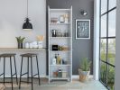 Collins Pantry Cabinet, Five Interior Shelves